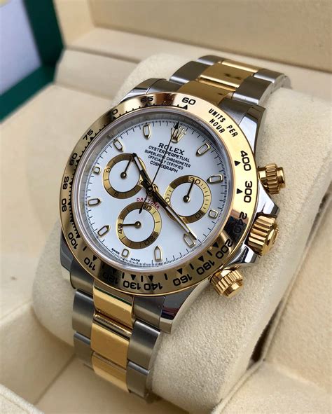 rolex daytona gold steel|daytona rolex gold price.